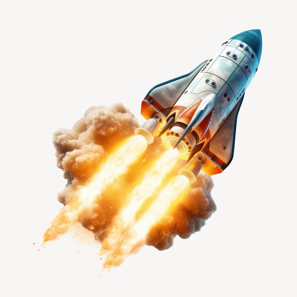 Rocket aircraft missile vehicle. AI generated Image by rawpixel.