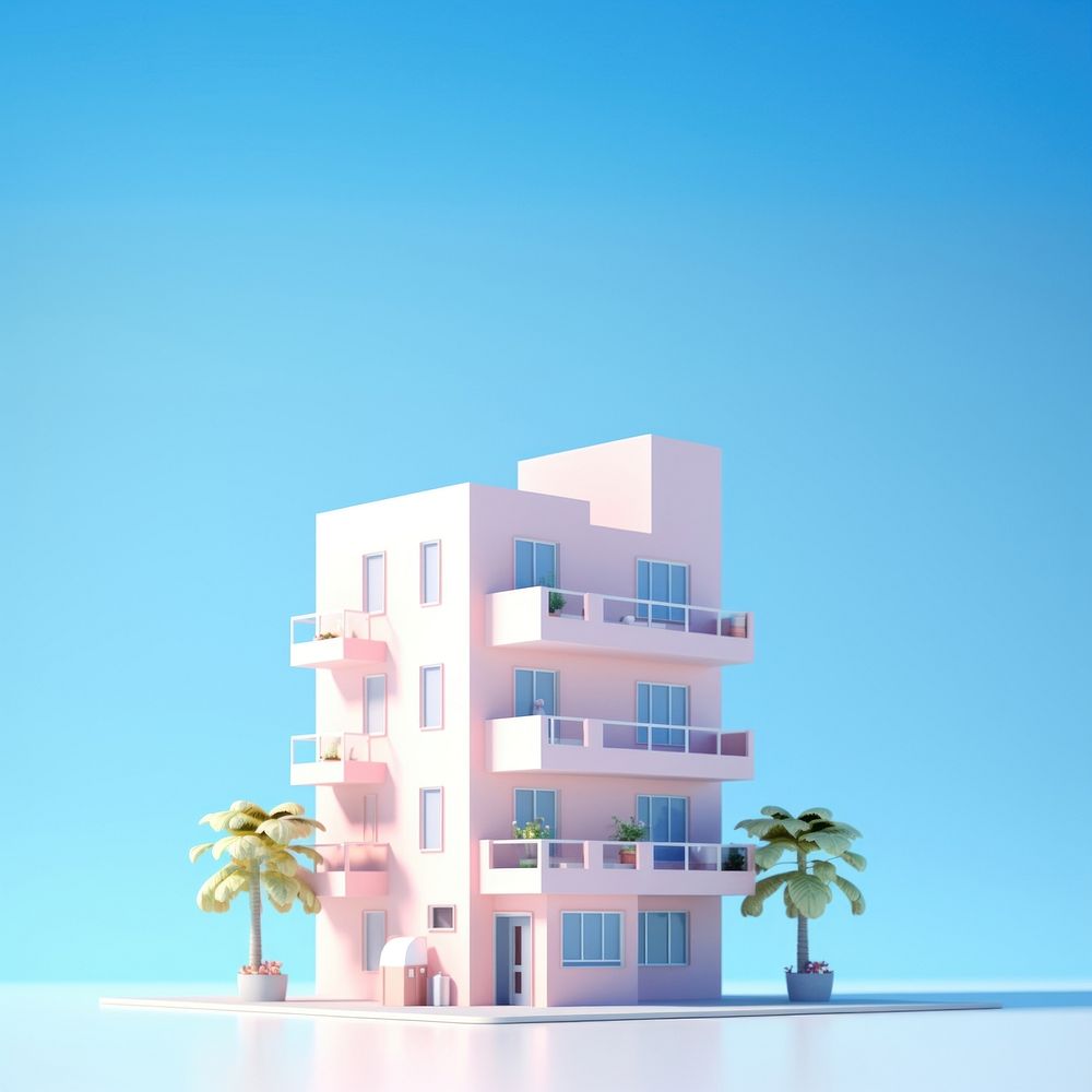Architecture condominium building house. AI generated Image by rawpixel.