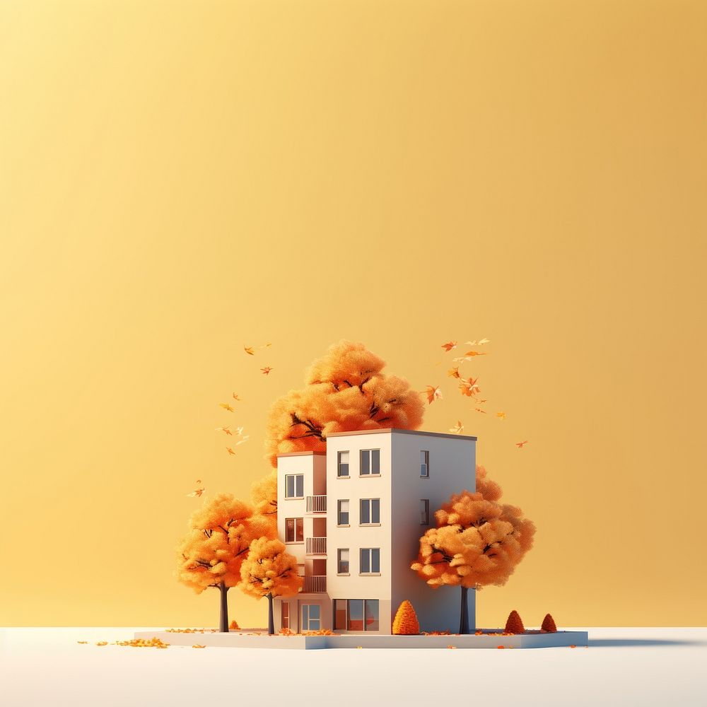 Autumn plant toy architecture. AI generated Image by rawpixel.