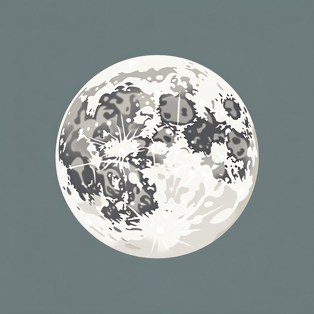 Full moon astronomy planet space. AI generated Image by rawpixel.