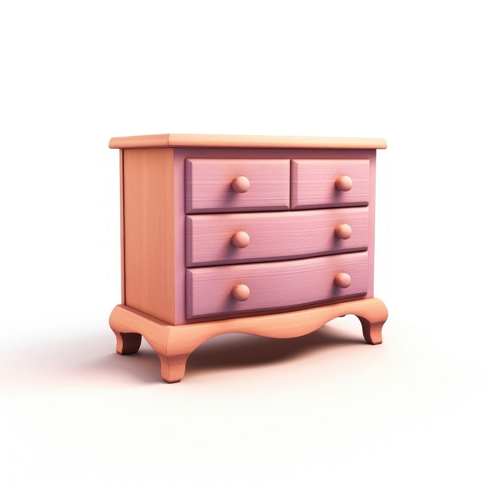 Furniture dresser drawer white background. AI generated Image by rawpixel.