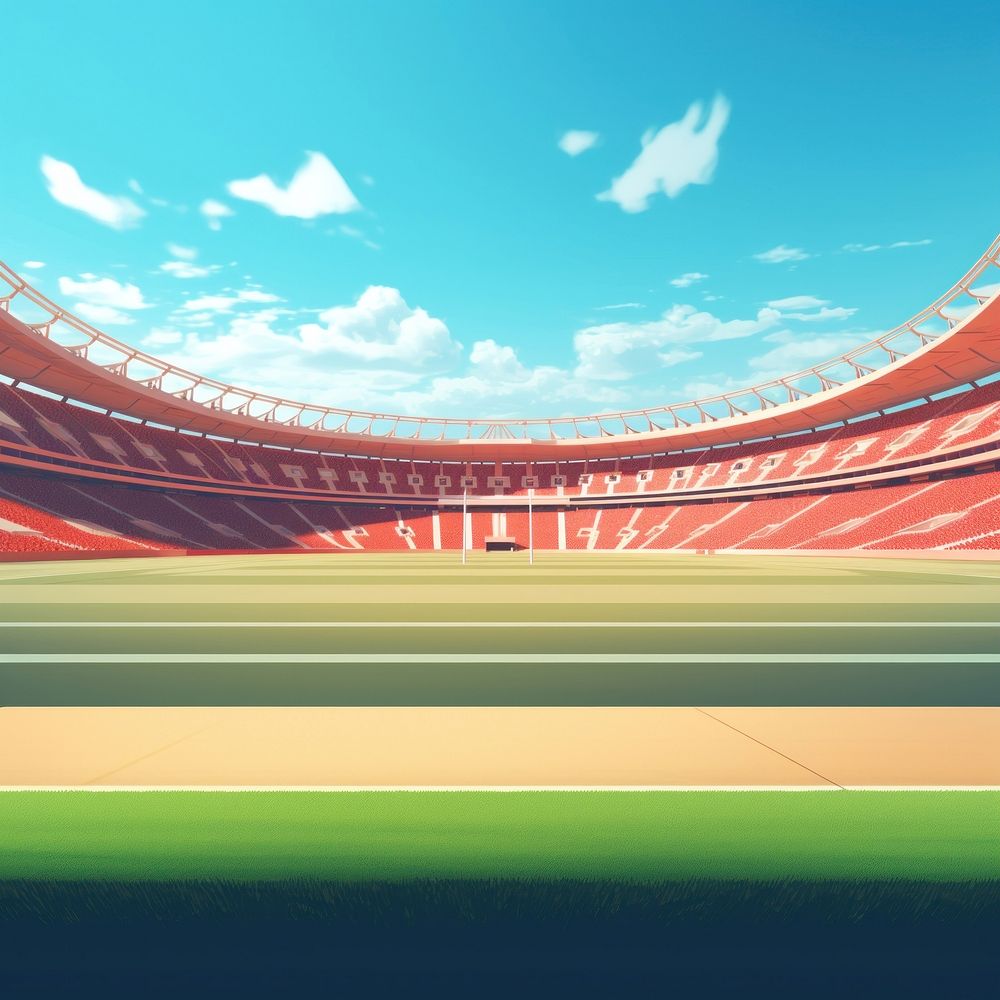 Stadium architecture outdoors arena. AI generated Image by rawpixel.