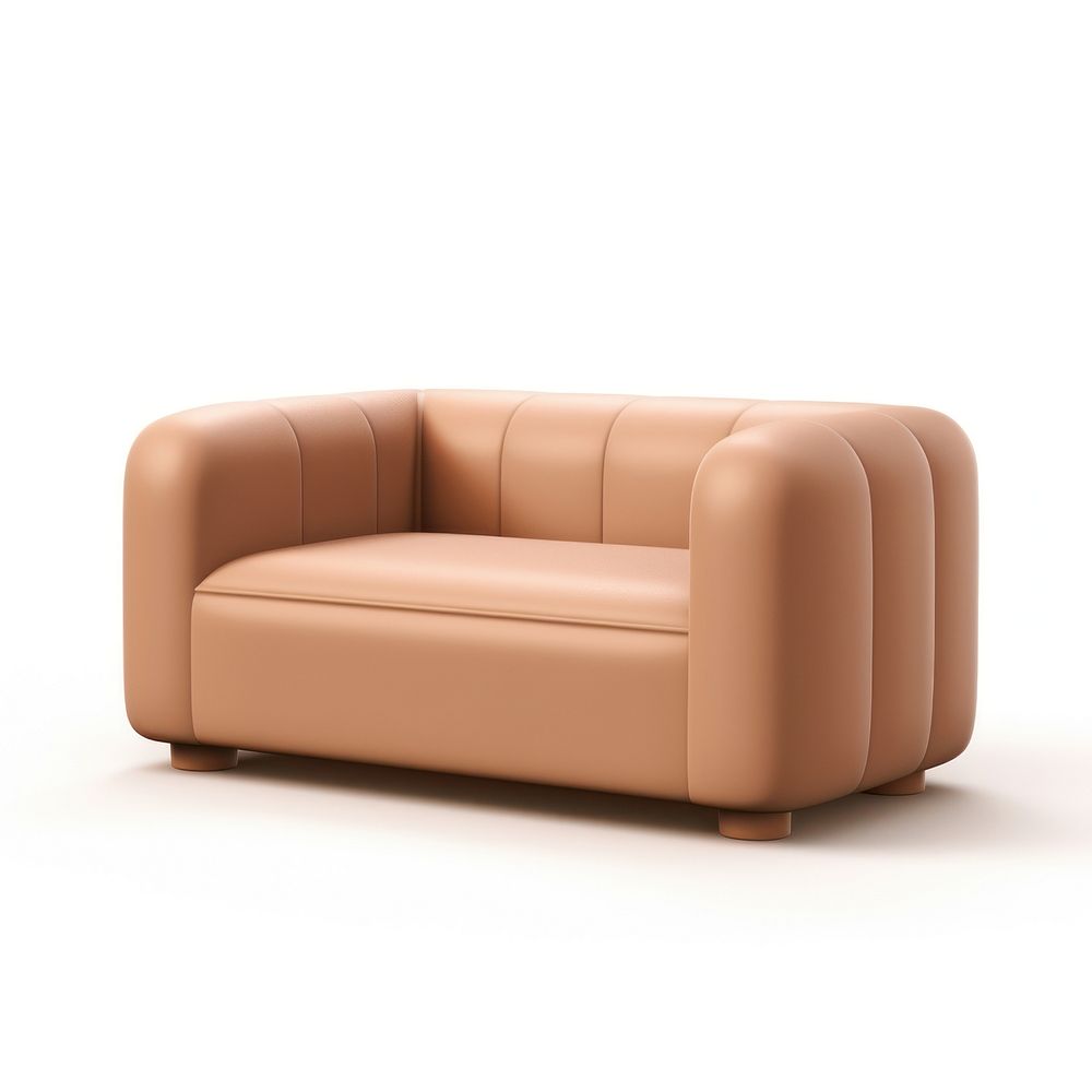 Furniture armchair brown couch. 