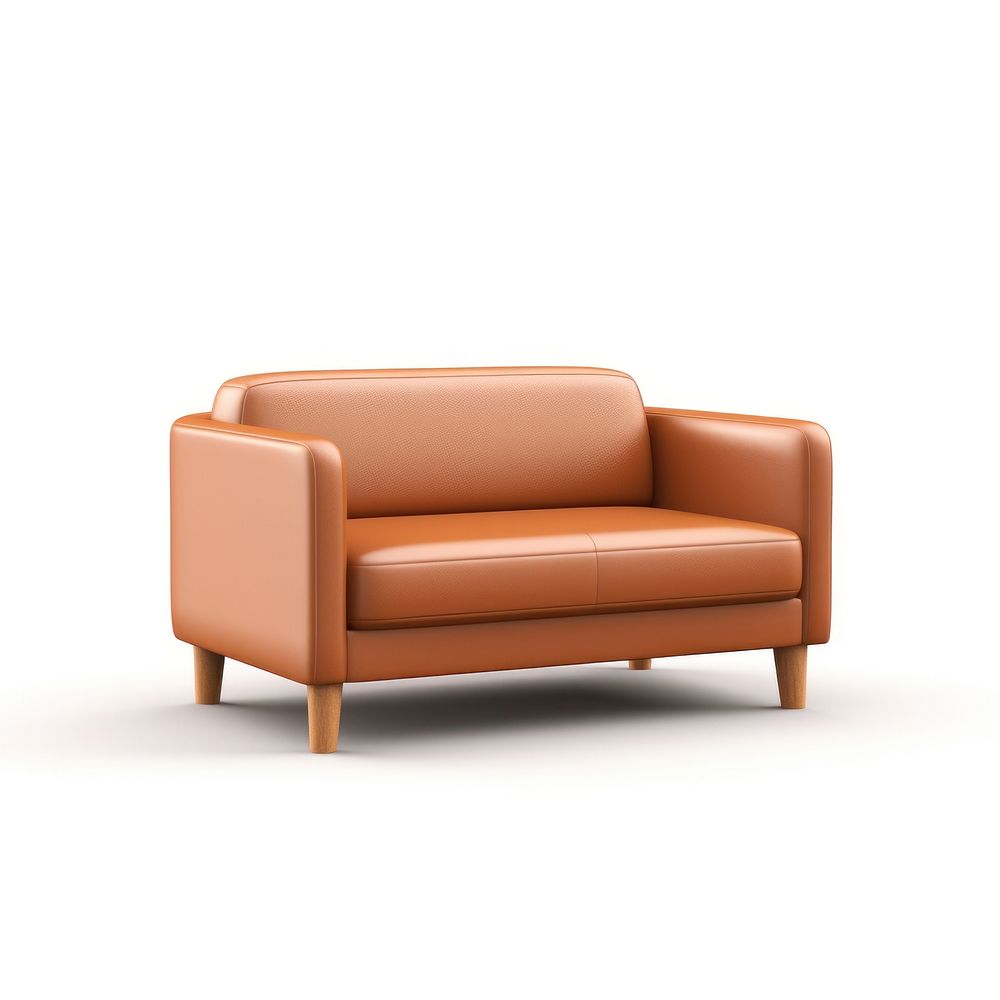 Furniture armchair brown couch. 