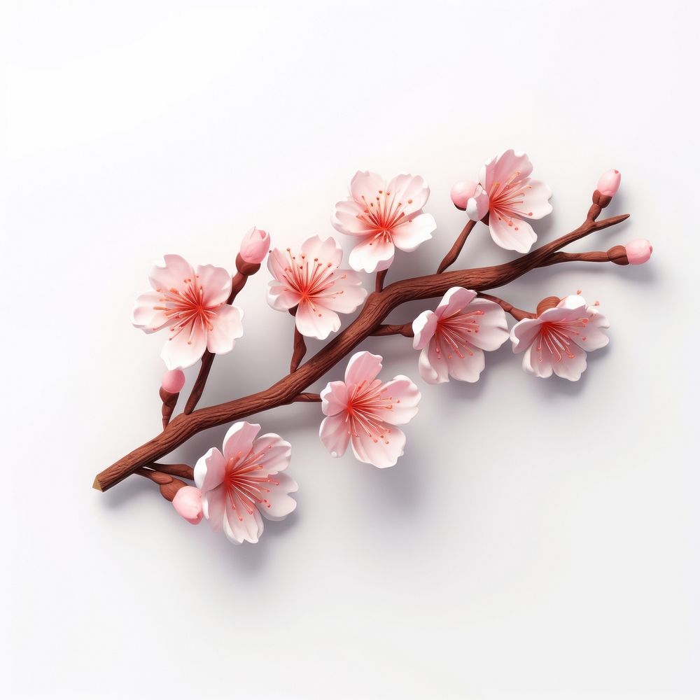 Flower blossom branch petal. AI generated Image by rawpixel.