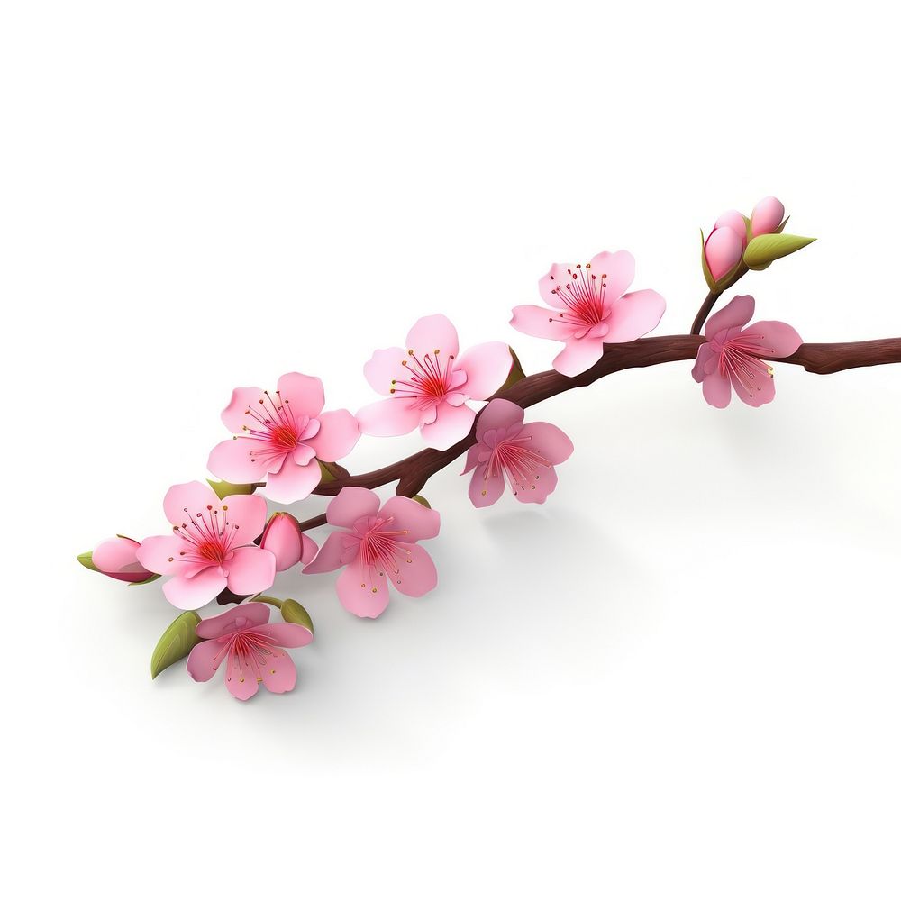 Flower blossom branch petal. AI generated Image by rawpixel.