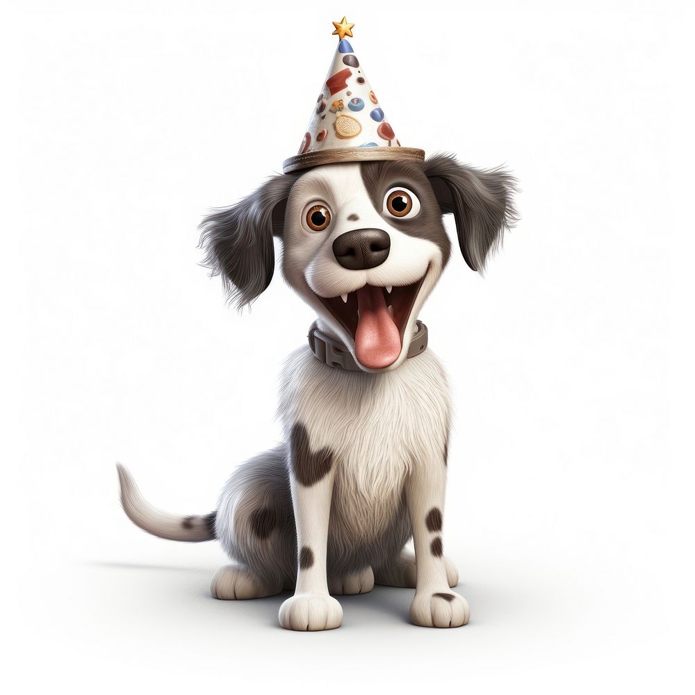 Dog birthday mammal animal. AI generated Image by rawpixel.