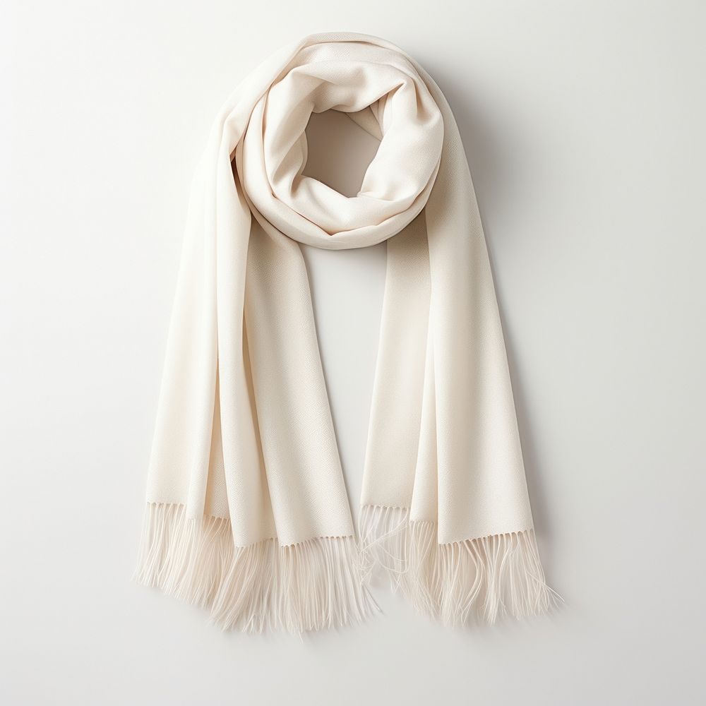 Scarf white white background studio shot. AI generated Image by rawpixel.