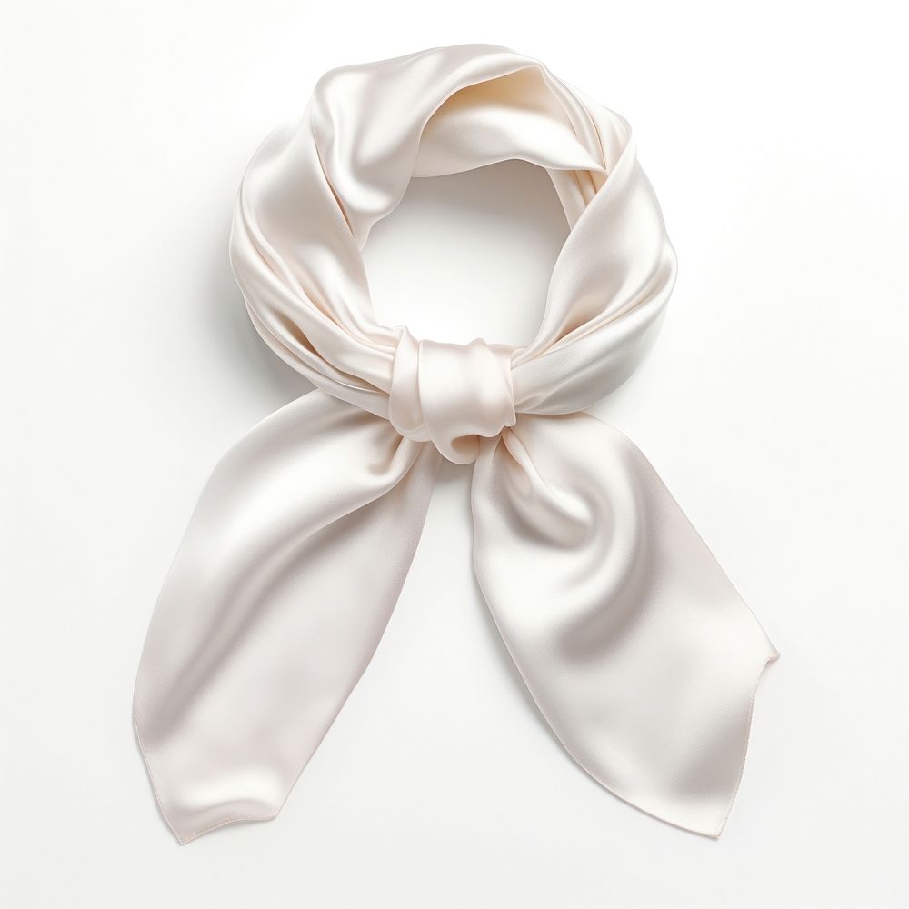 White scarf silk white background. AI generated Image by rawpixel.