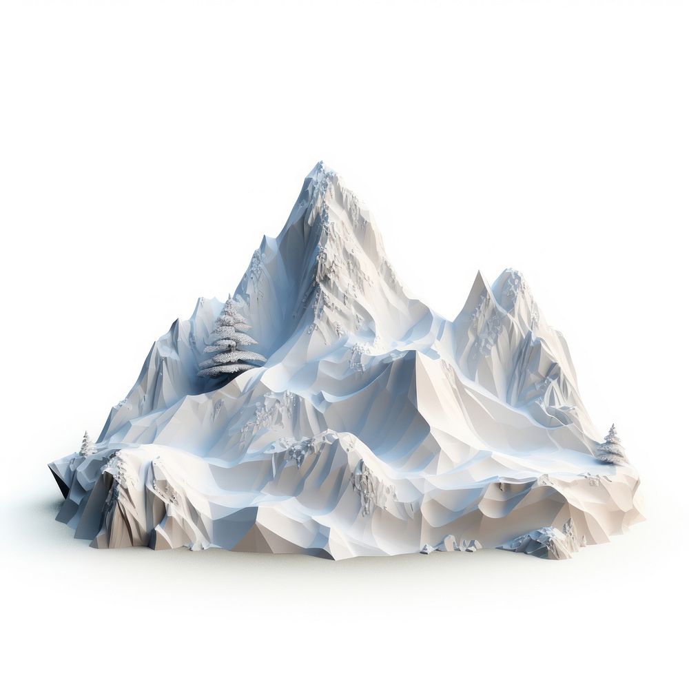 Mountain nature white ice. AI generated Image by rawpixel.