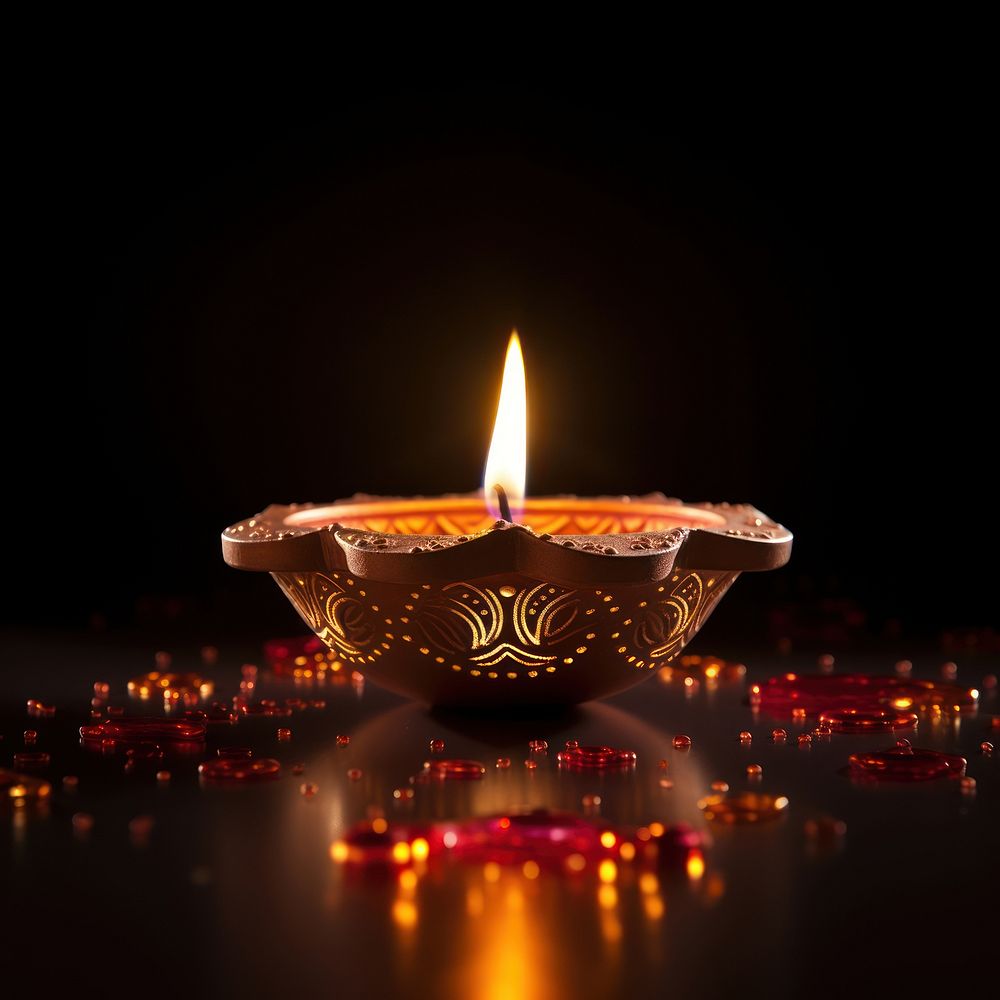 Festival candle diwali light. 