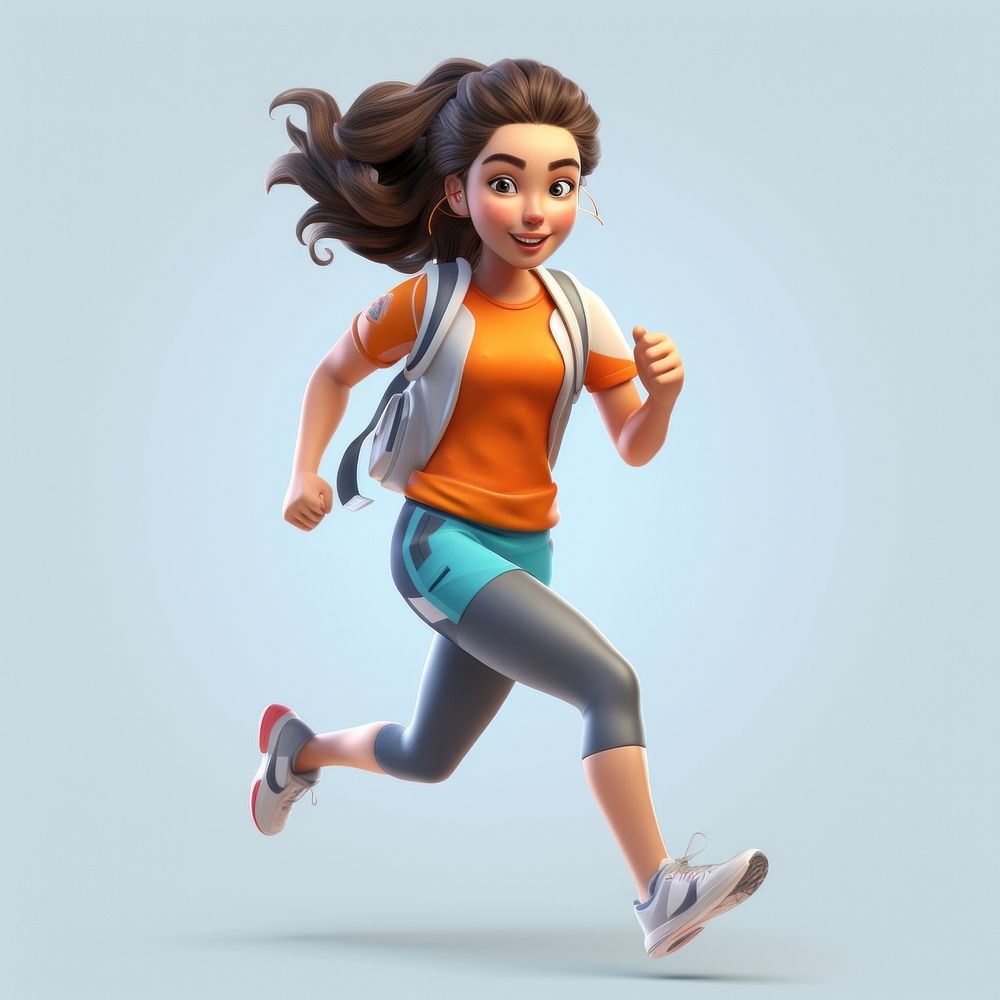 Running sports determination athleticism. AI generated Image by rawpixel.