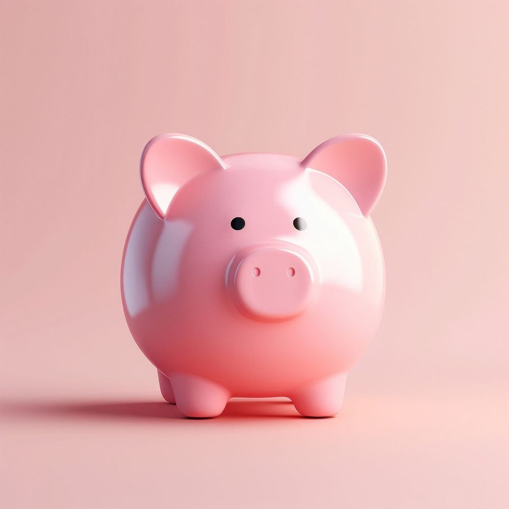 Pink pig representation investment. AI generated Image by rawpixel.