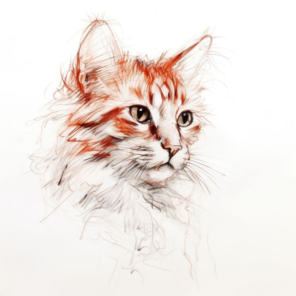 Drawing mammal animal sketch. AI generated Image by rawpixel.