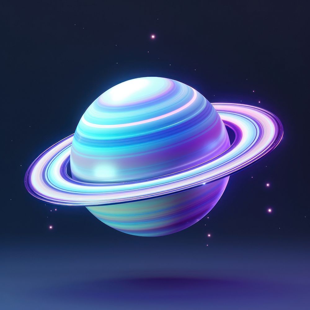 Saturn astronomy universe planet. AI generated Image by rawpixel.