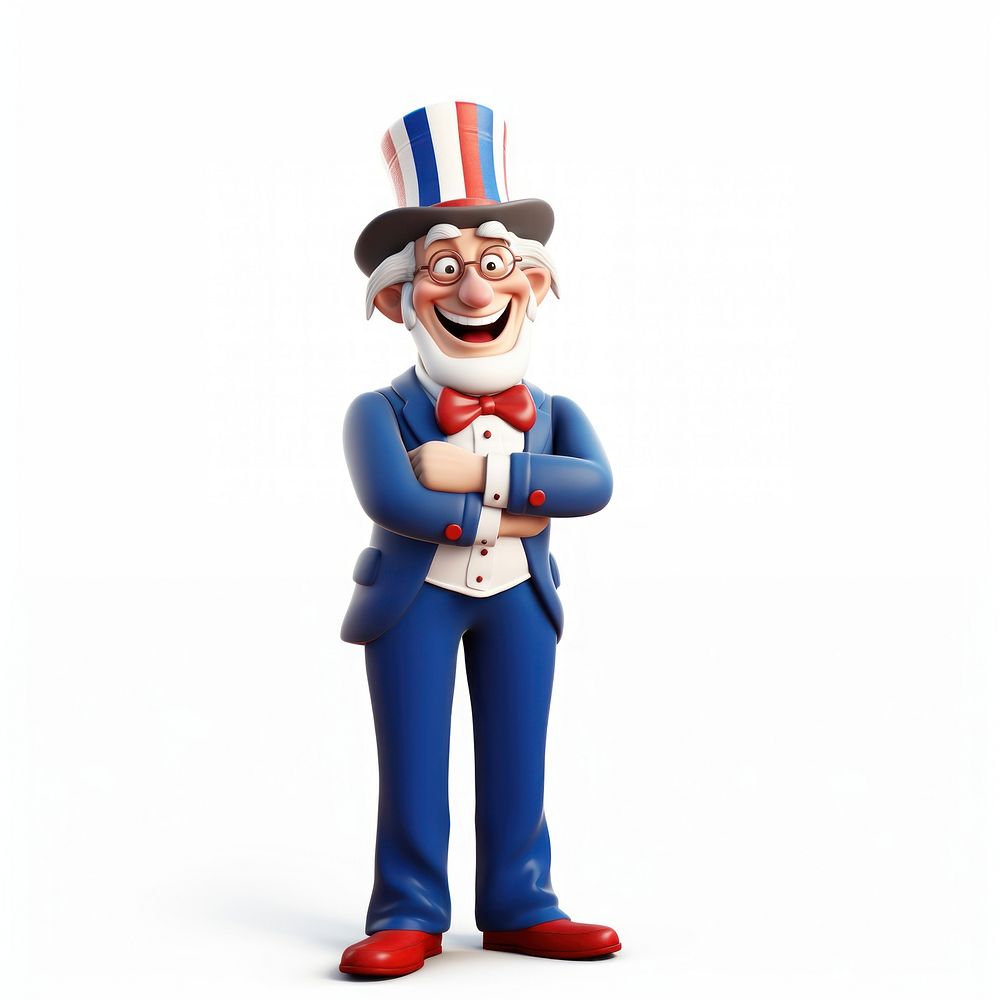 Figurine smiling cartoon white background. AI generated Image by rawpixel.