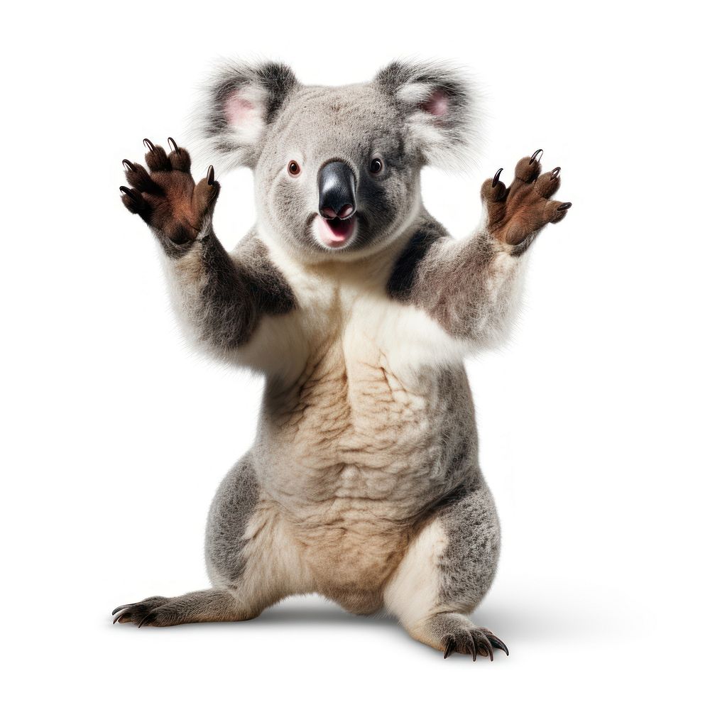 Koala wildlife kangaroo mammal. AI generated Image by rawpixel.