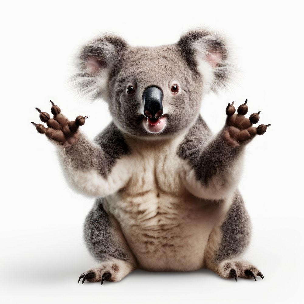 Koala wildlife mammal animal. AI generated Image by rawpixel.