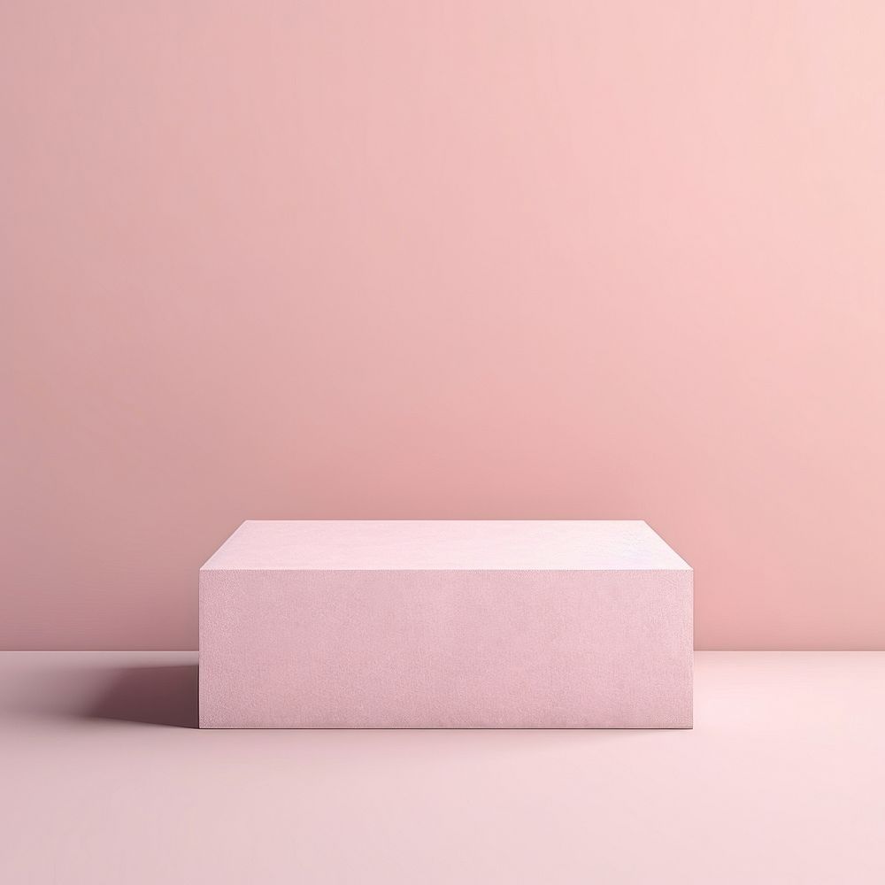 Furniture pink box simplicity. AI generated Image by rawpixel.