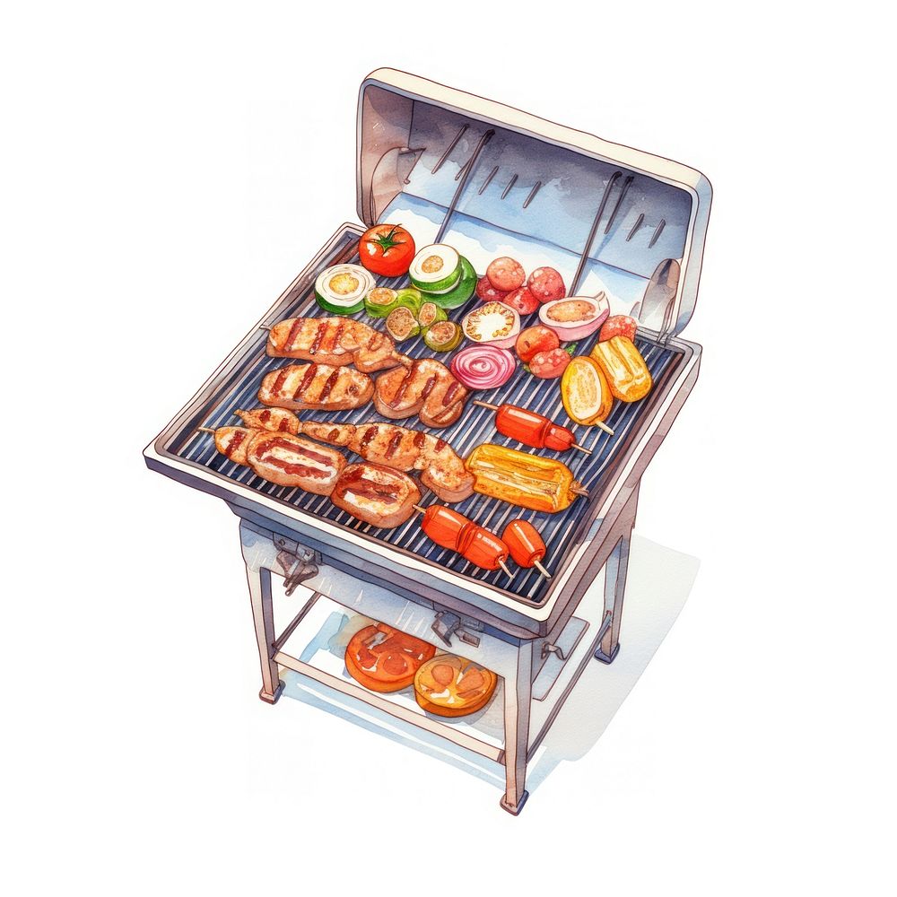 Meat food vegetable barbecue. AI generated Image by rawpixel.