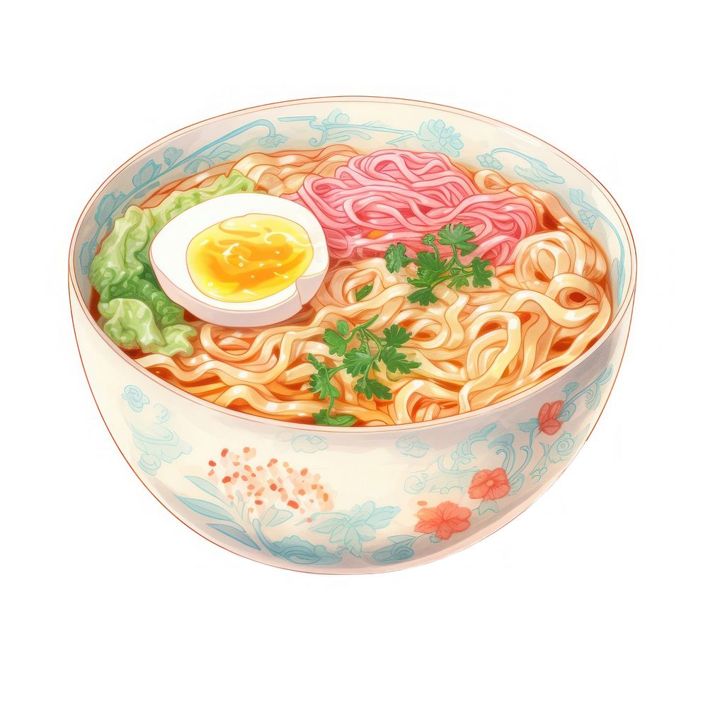 Noodle ramen food soup. 