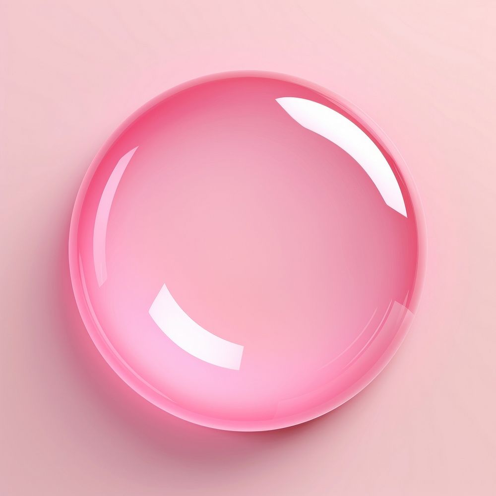 Circle pink simplicity dishware. AI generated Image by rawpixel.