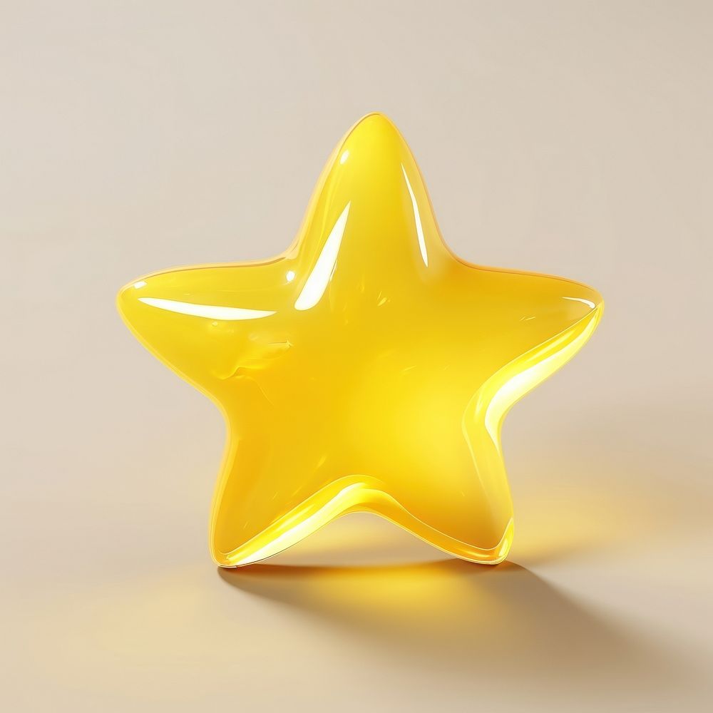 Yellow symbol star simplicity. AI generated Image by rawpixel.