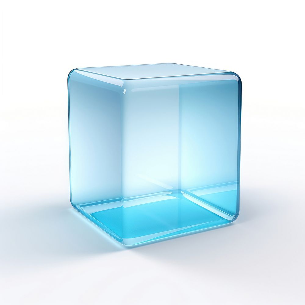 Glass blue transparent simplicity. 