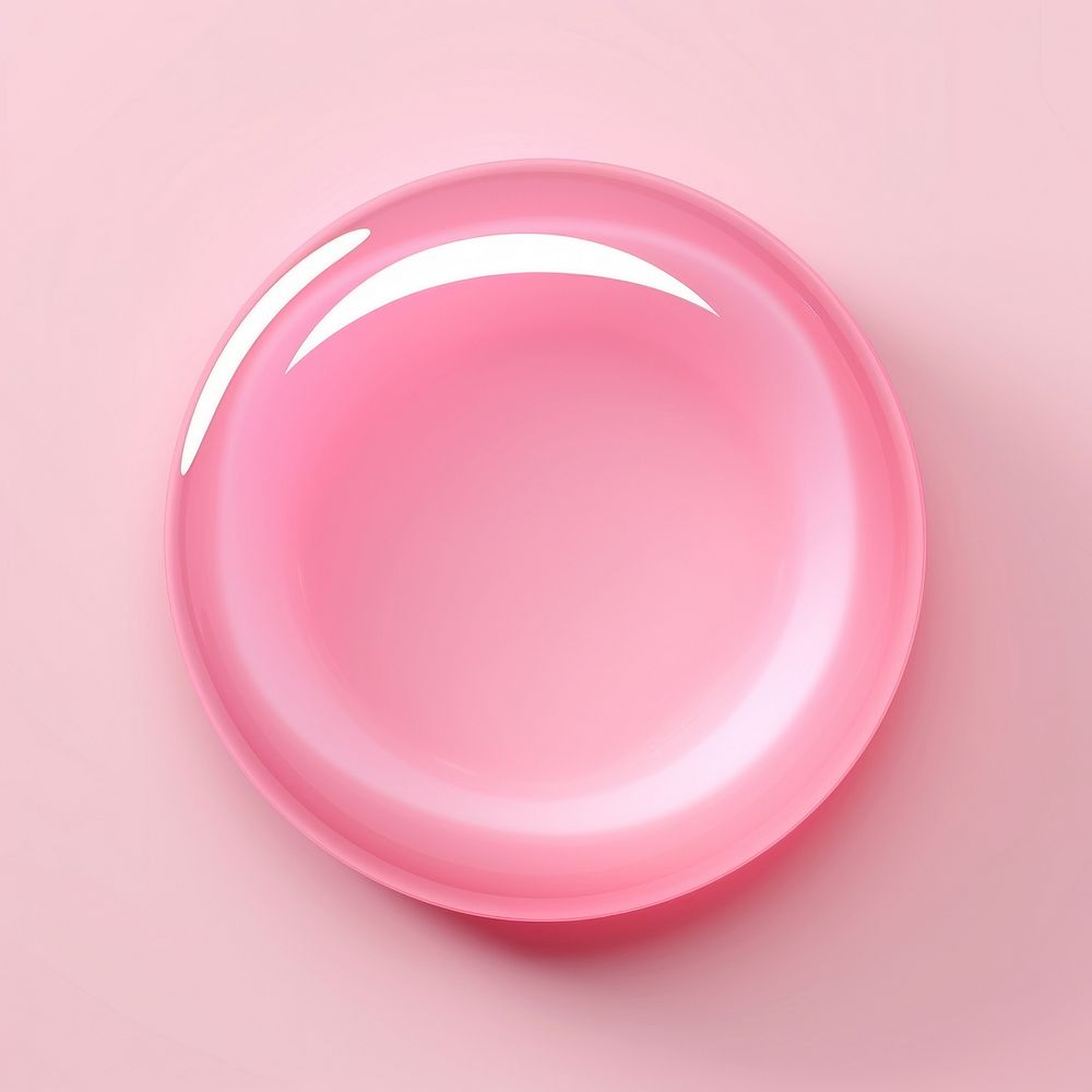 Circle pink simplicity porcelain. AI generated Image by rawpixel.