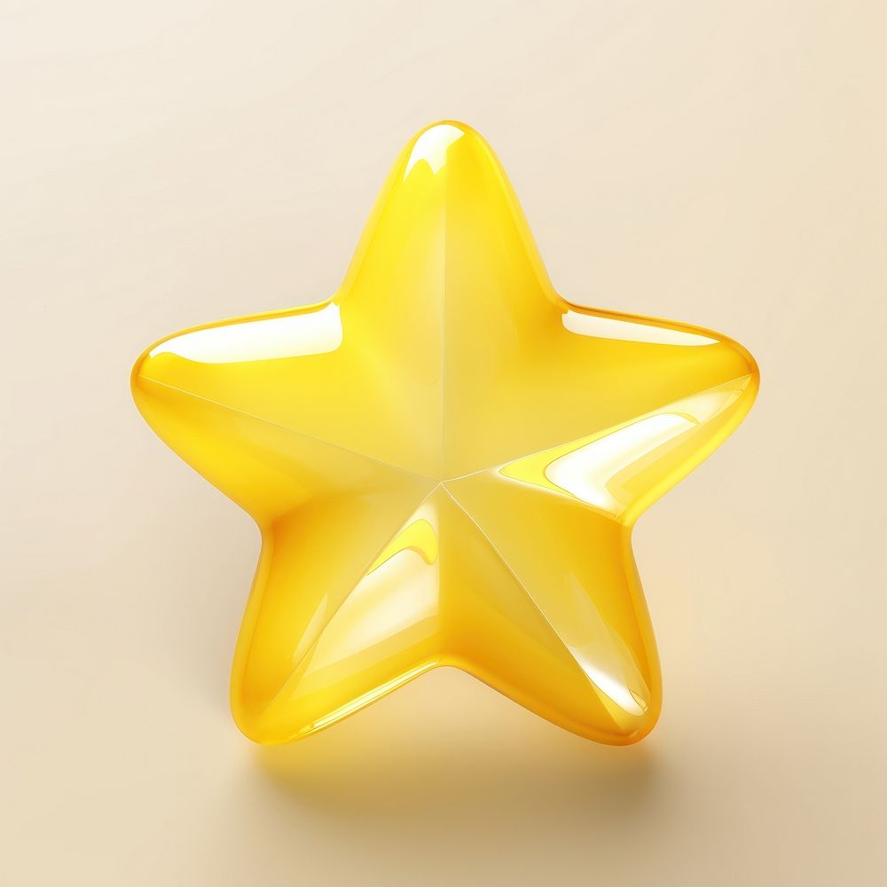 Yellow symbol star simplicity. AI generated Image by rawpixel.
