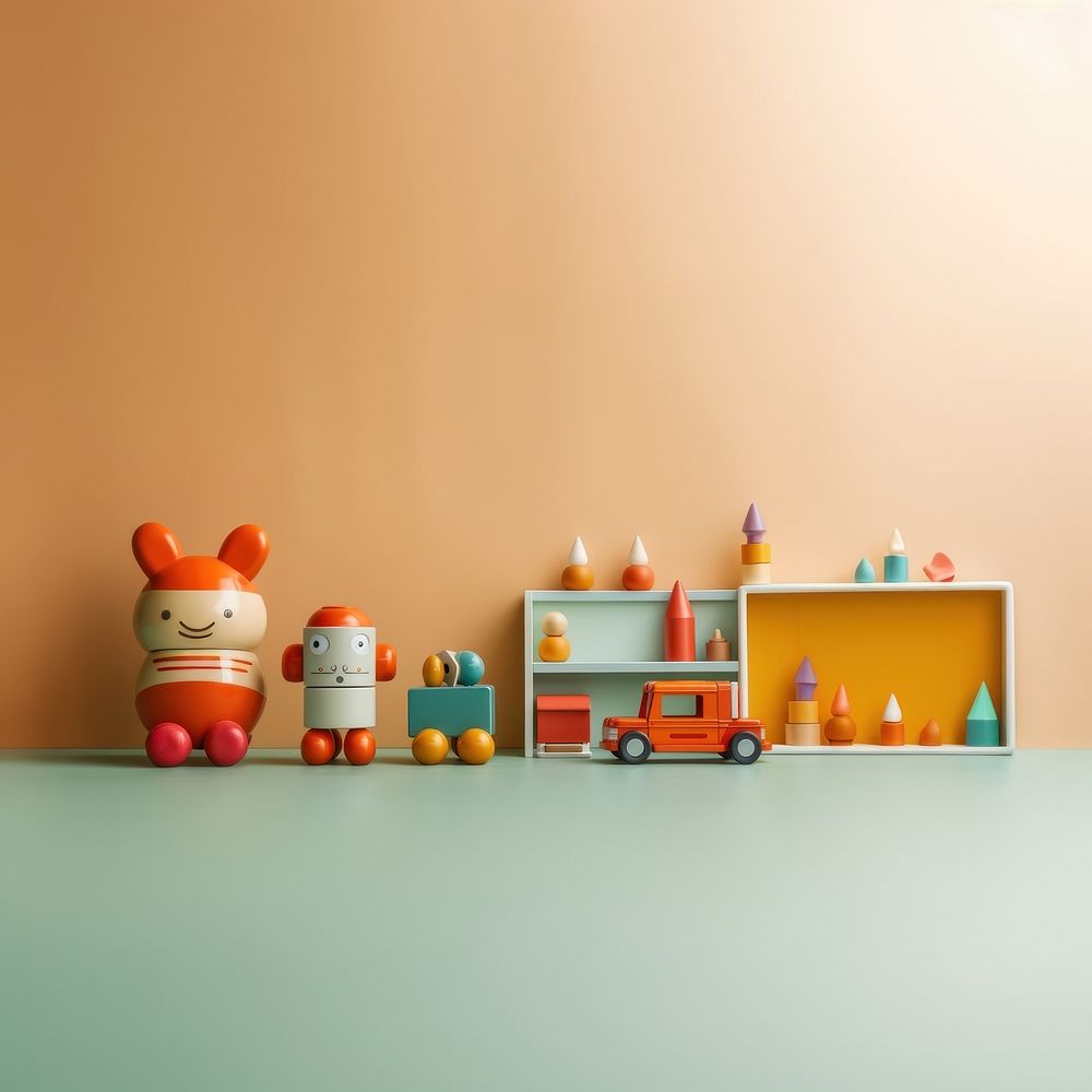 Toy shelf room wall. AI generated Image by rawpixel.