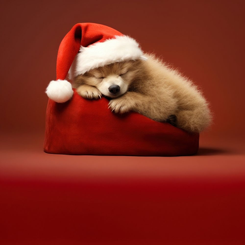 Hibernate bear christmas mammal animal. AI generated Image by rawpixel.