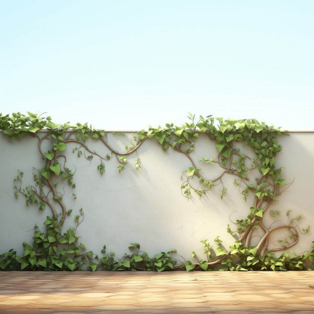 Plant wall vine architecture. AI generated Image by rawpixel.