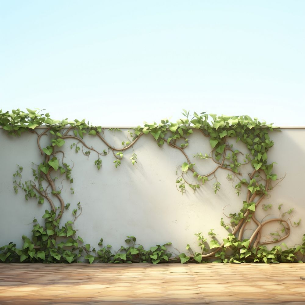 Plant wall vine architecture. 