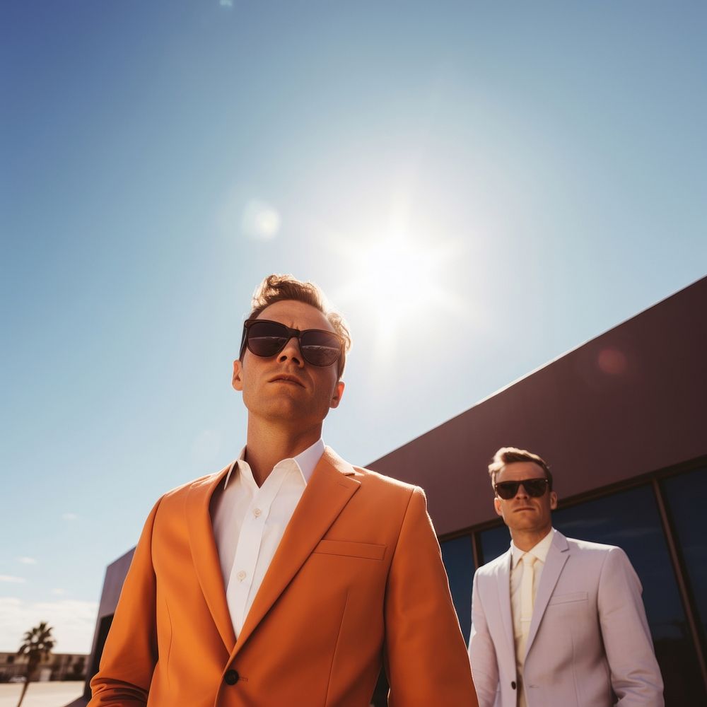 Sunglasses portrait outdoors blazer. AI generated Image by rawpixel.