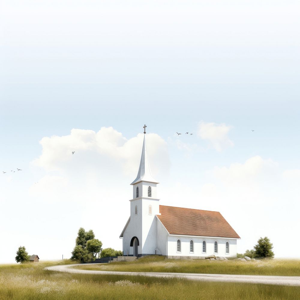 Architecture building outdoors church. AI generated Image by rawpixel.