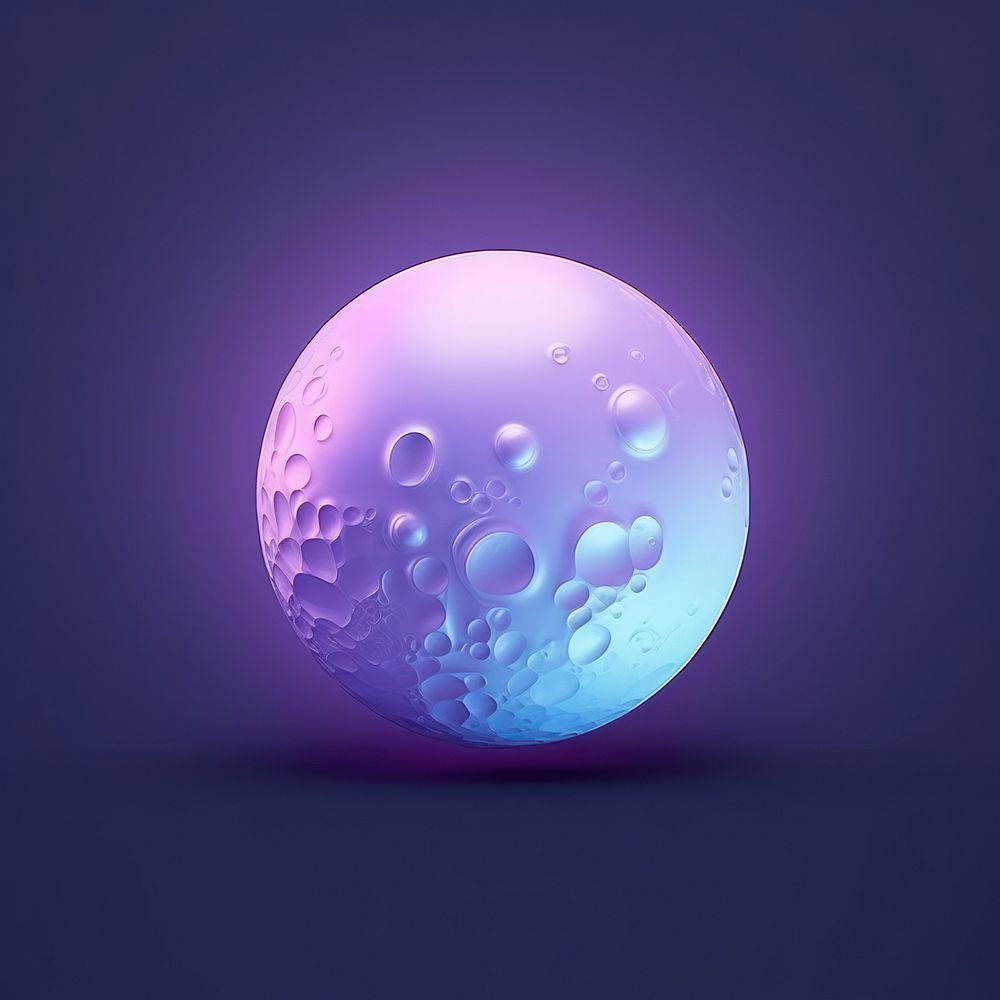 Moon science sphere purple. AI generated Image by rawpixel.