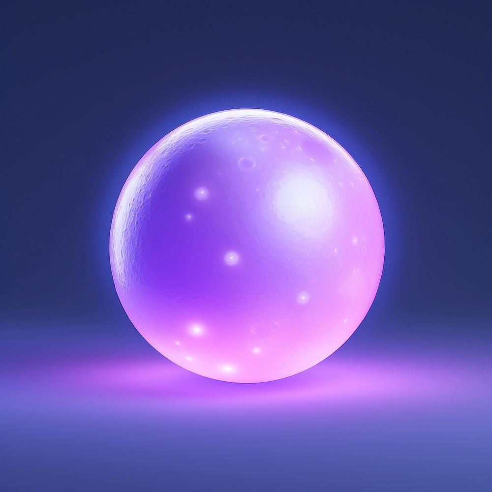 Purple lighting sphere night. AI generated Image by rawpixel.