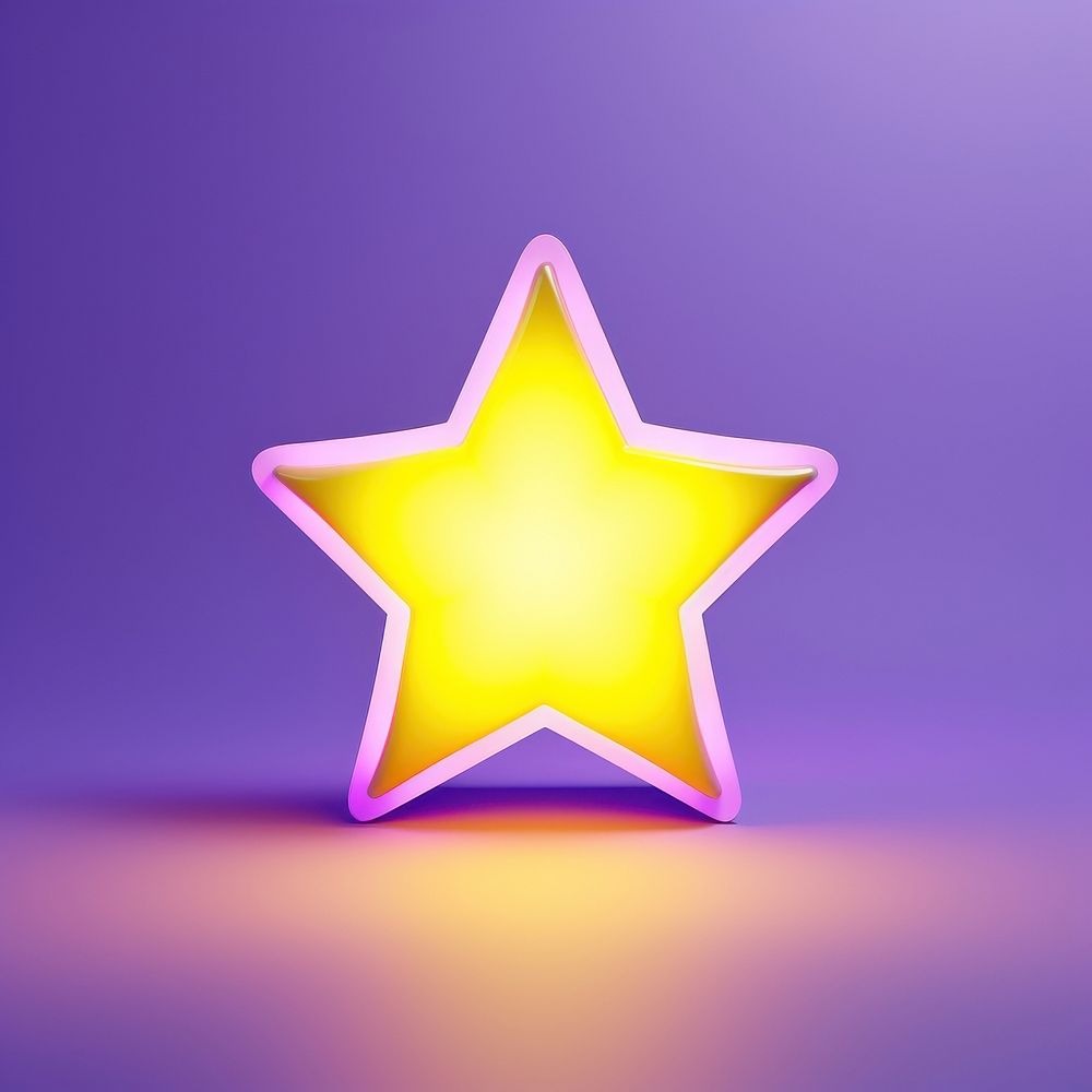 Purple yellow symbol light. AI generated Image by rawpixel.