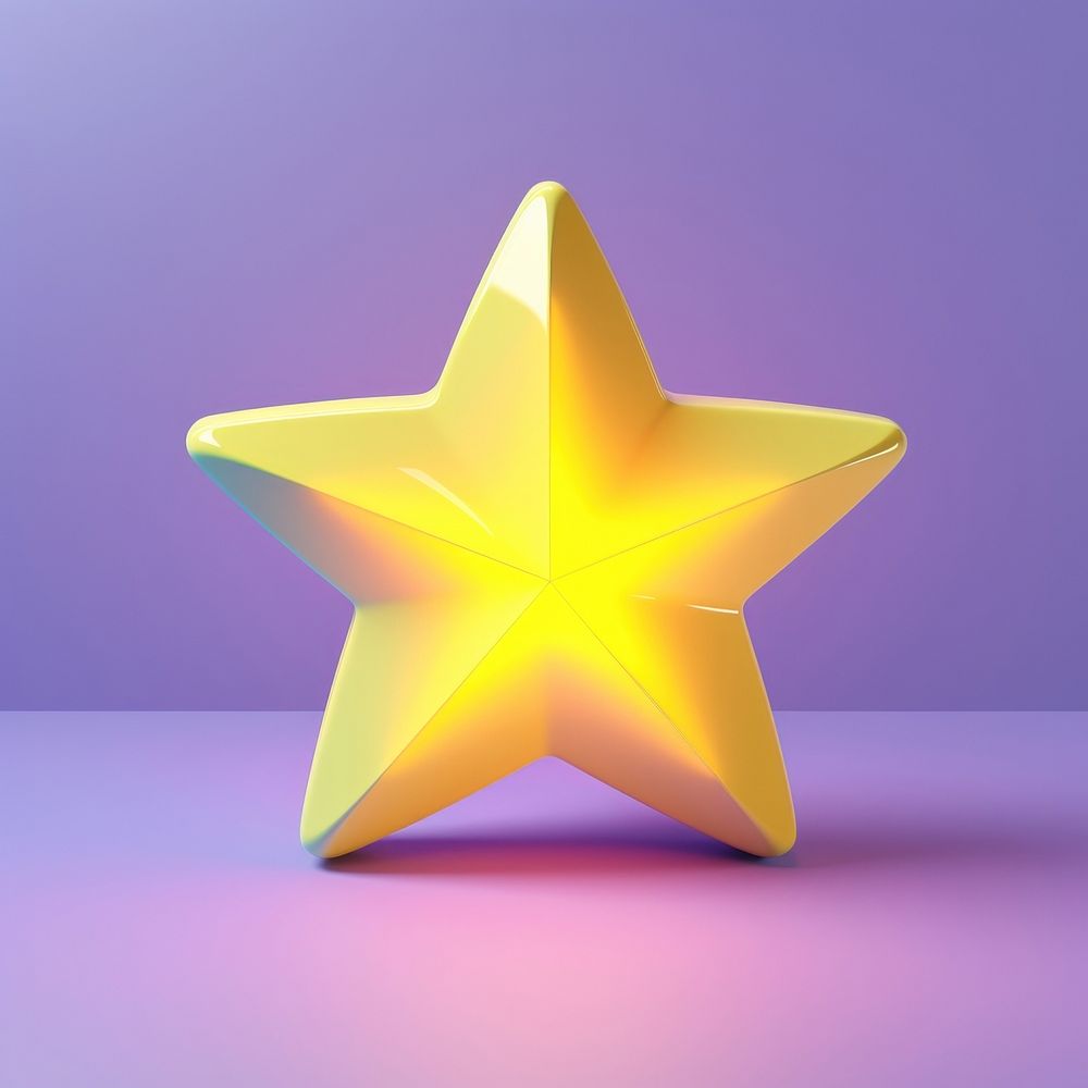 Yellow purple symbol star. AI generated Image by rawpixel.