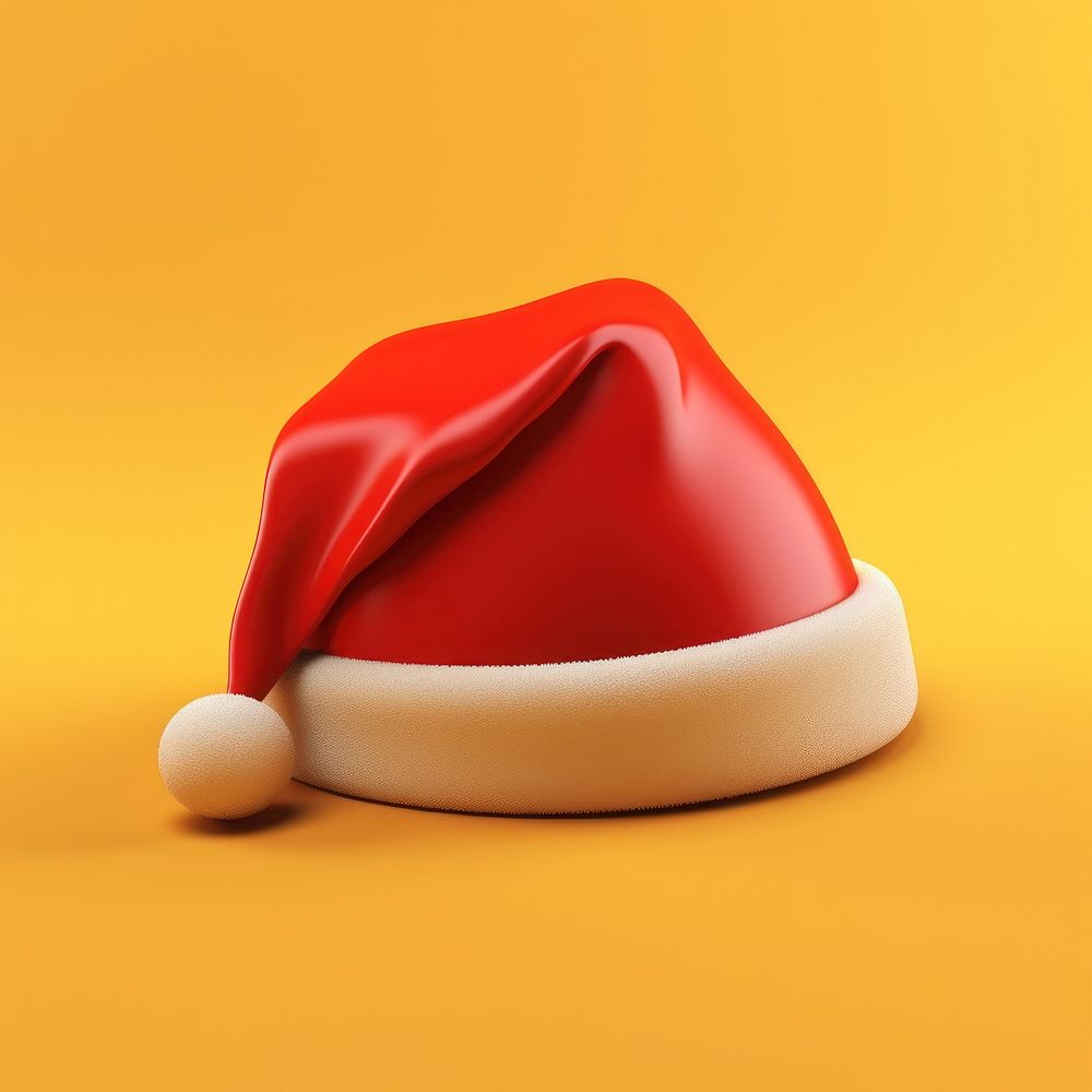 Christmas yellow red hat. AI generated Image by rawpixel.