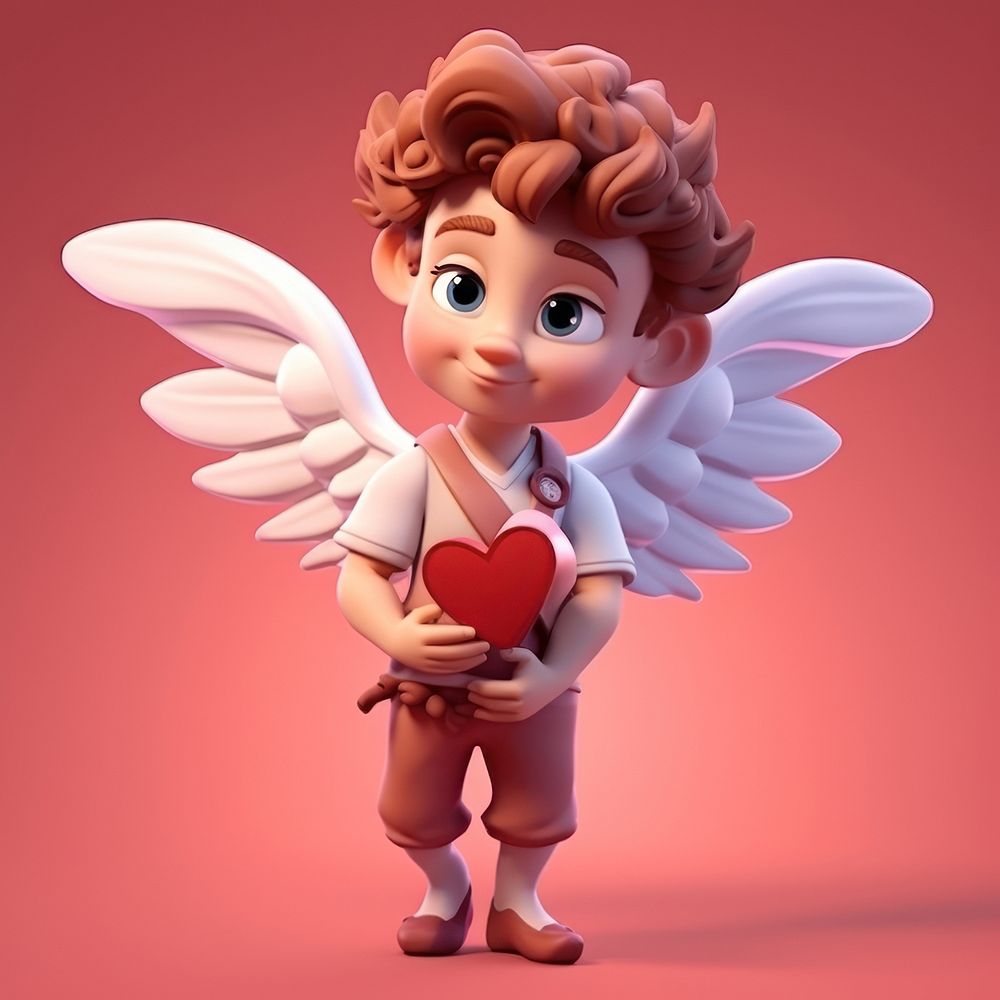 Cartoon angel cupid toy. AI generated Image by rawpixel.