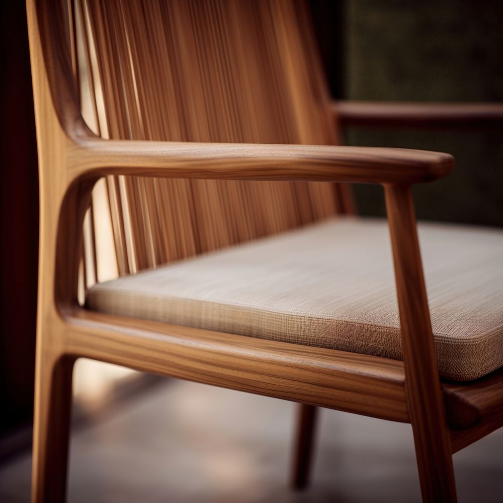 Chair furniture wood architecture. AI generated Image by rawpixel.