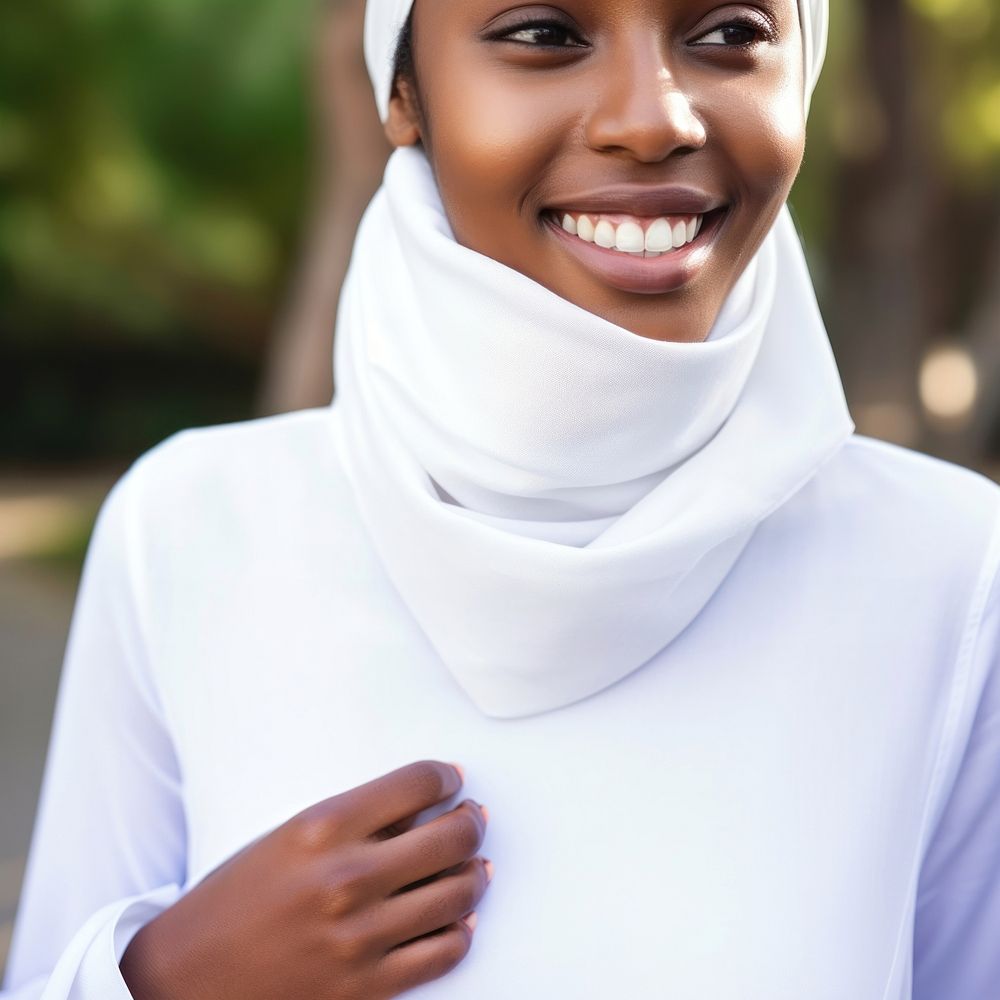 Portrait female adult smile. 