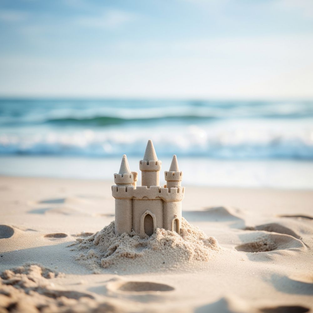 Beach sand outdoors nature. AI generated Image by rawpixel.