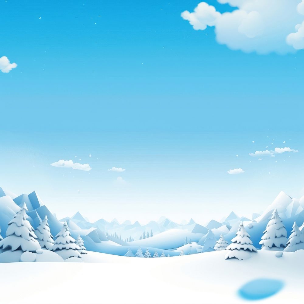 Snow sky backgrounds landscape. AI generated Image by rawpixel.