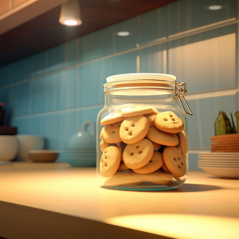 Jar kitchen food container. AI generated Image by rawpixel.