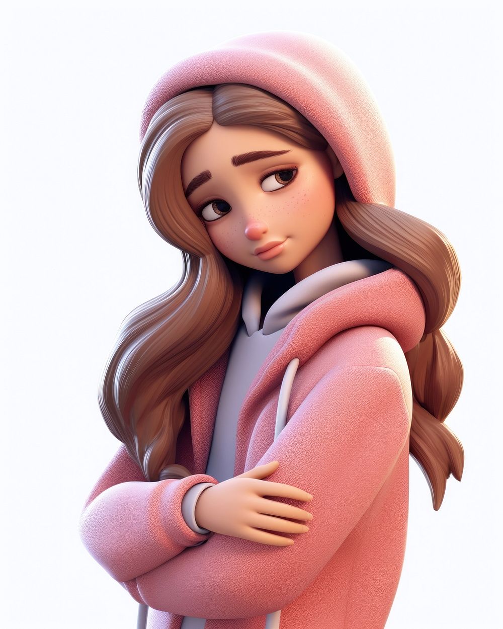Figurine portrait cartoon adult. AI generated Image by rawpixel.