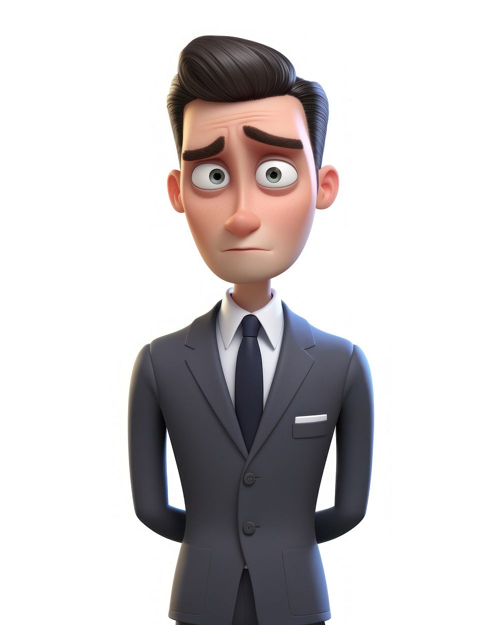 Portrait cartoon adult face. AI generated Image by rawpixel.