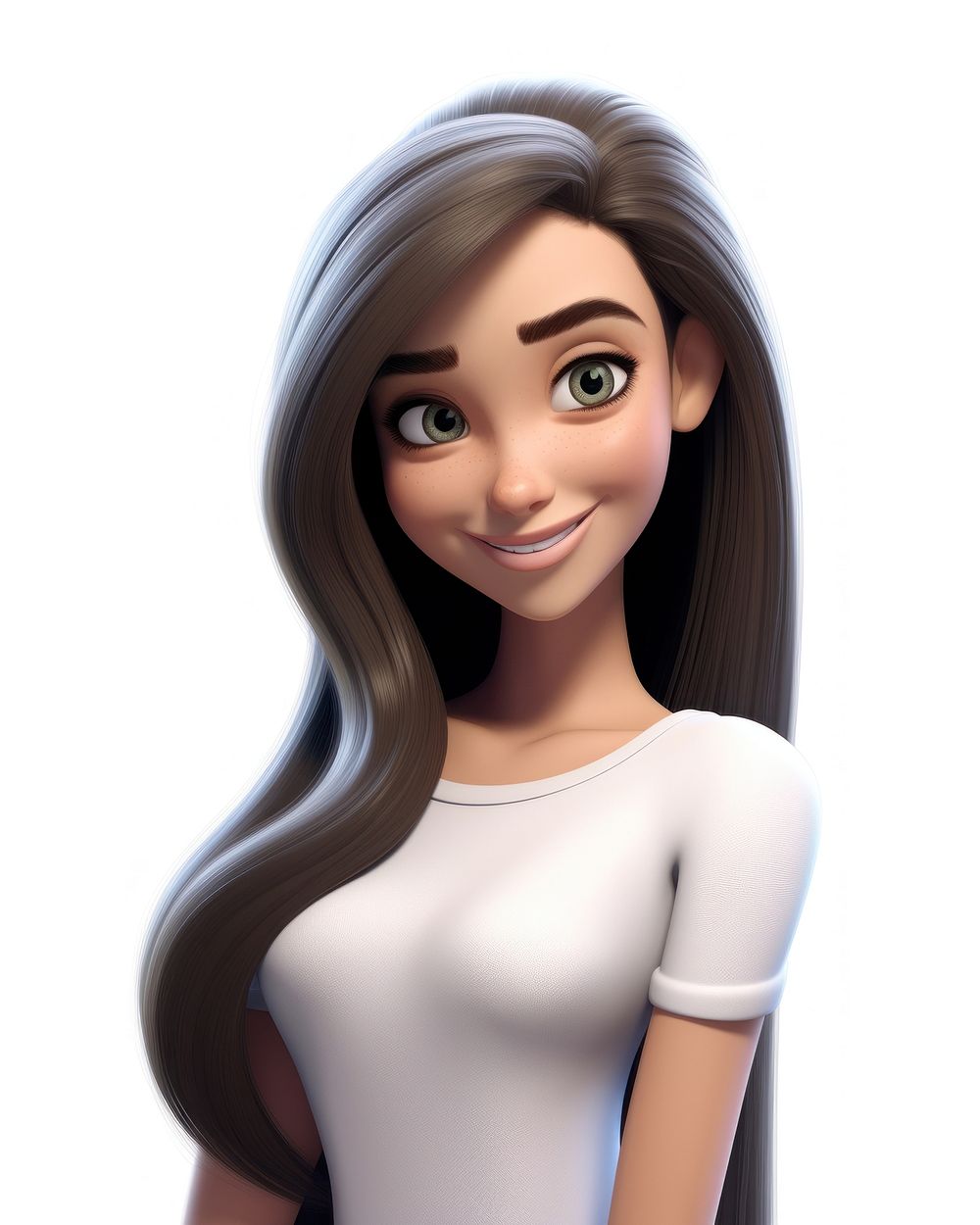 Smiling cartoon women adult. AI generated Image by rawpixel.